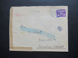 Niederlande 1944 Zensurbeleg / Mehrfachzensur A.c. Brief Von Eindhoven Nach Hamburg Mit Zensurstreifen - Storia Postale