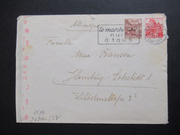 Schweiz 1942 Zensurbeleg / Mehrfachzensur Mit Zensurstreifen OKW  Geneve - Hamburg Lokstedt - Cartas & Documentos