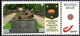 DUOSTAMP** / MY STAMP** - Postzegelkring Sint-Gillis Dendermonde 2014 (2) - Kerkhof Sint Gillis - 25 Jaar Postzegelkring - Postfris