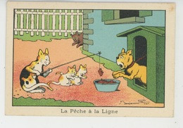 Illustrateur BENJAMIN RABIER - Chats Et Chien "La Pêche à La Ligne " - Pub Pour LA BLÉDINE JACQUEMAIRE - Rabier, B.