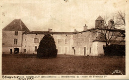 CPA RARE BEAUVOIR SUR NIORT LE CHATEAU DE RIMBAULT RENDEZ VOUS DE CHASSE DE FRANCOIS 1ER - Beauvoir Sur Niort