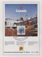 Canada 1987 Canadian Post And Philately Skating Philatelia Cologne Winter Olympic Games - Sobres Conmemorativos
