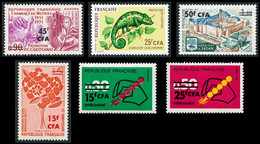REUNION 1971-72 - Yv. 398 399 406 409 410 Et 411 **   Cote= 7,40 EUR - 6 Timbres  ..Réf.FRA29394 - Unused Stamps