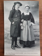 Jeune Homme De Pont L'abbé.jeune Fille De Rosporden.coiffe Costume Breton.édition Artaud Nozais - Pont L'Abbe