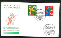 Bund 1970: Mi.-Nr. 631 - 632   FDC  Hilfsdienste    (K001) - 1961-1970