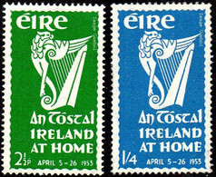 Irlande N° 118 Et 119 ** Propagande - Emblème National - Harpe - Neufs