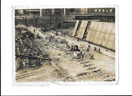 20/08/1935 - TRAVAUX DE CONSTRUCTION PONT? TUNNEL? METRO? - A LOCALISER - PHOTO INDUSTRIELLE PAR H. BARANGER A PARIS - Lugares