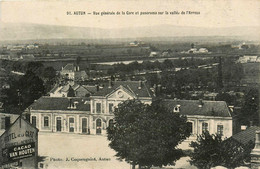 Autun * Vue Générale De La Gare Et Panorama Sur La Vallée De L'arroux - Autun