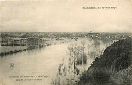 Les Ponts De Cé * Panorama Des Ponts De Cé Et D'érigné Pris De La Roche De Murs * Inondations De Février 1904 - Les Ponts De Ce