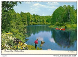 Saint Jovite Québec - Fishing Along A Quiet River - Moderne Ansichtskarten