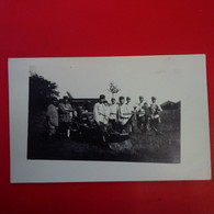 CARTE PHOTO SOLDAT CANON ARTILLERIE 114 EME REGIMENT - Weltkrieg 1914-18
