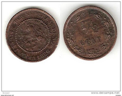*netherlands  1/2 Cent 1886  Km 109    Xf   !!!!catalog Val 90$ - 1849-1890 : Willem III