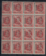 HOUYOUX Nr. 192 ( Blok Van 16 ) TYPO Nr. 150B Met Curiositeit " ACCORDEONPLOOI " ** MNH ; Staat Zie Scan ! - Typo Precancels 1922-31 (Houyoux)