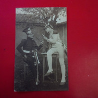 CARTE PHOTO SOLDAT UNIFORME PIPE - Uniformi