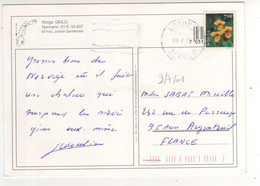 Beau Timbre , Stamp " Fleurs : Pensées " Sur Cp , Carte , Postcard  Du 09/07/2001 - Covers & Documents