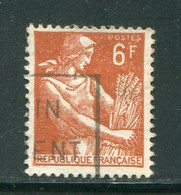 FRANCE-Y&T N°1115- Oblitéré - 1957-1959 Oogst