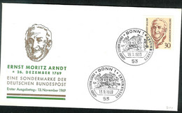 Bund 1969: Mi.-Nr.: 611 FDC  Arndt   (K001) - 1961-1970