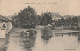 GUEMENE-PENFAO. - Etang Du Grand-Moulin. Attelage Dans L'eau - Guémené-Penfao