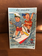 Amboise * Carte à Système Ancienne Complète * En Bateau Enfants - Amboise