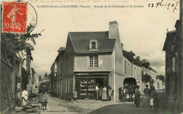 St Gervais Les 3 Clochers * Route De St Christophe Et Route De Jaulnay * Commerce Magasin * Attelage - Saint Gervais Les Trois Clochers