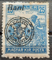 HARVESTERS-25 F-OVERPRINT BANI-REGATUL-ROMANIA-ERROR-HUNGARY-1919 - Varietà & Curiosità