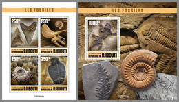 DJIBOUTI 2020 MNH Fossils Fossilien Fossiles M/S+S/S - IMPERFORATED - DHQ2103 - Fossils