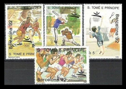 SANTO TOME E PRINCIPE 1989 - OLYMPICS BARCELONA 92 - YVERT Nº 976/979** - Summer 1992: Barcelona