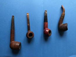 Pipes En Bois - Lot De 4 Pipes - Altri & Non Classificati