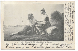 L130b504 - Tableau "Vincent Et Mireille " Par Antony Regnier - Lacour N°308 - Carte Précurseur - Peintures & Tableaux