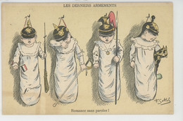 GUERRE 1914-18 - Jolie Carte Fantaisie Bébés Prussiens "LES DERNIERS ARMEMENTS " Signée SOTTOLE - Oorlog 1914-18