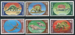 BULGARIA 1990  Prehistoric Creatures  MNH / **.  Michel 3840-45 - Ongebruikt