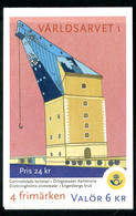 Carnet Suède N° 2197  - Couv. Grue- TP : Théâtre, Usine, Église Médiévale. - Unclassified