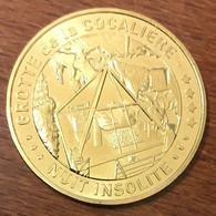 30 GROTTE DE LA COCALIÈRE NUIT INSOLITE MDP 2019 MEDAILLE SOUVENIR MONNAIE DE PARIS JETON TOURISTIQUE MEDALS COIN TOKENS - 2019