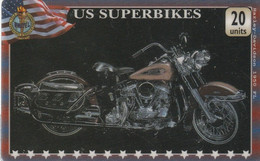 REINO UNIDO. MOTO - MOTORCYCLE. HARLEY DAVIDSON 1950 FL. US SUPERBIKES. UNI-Bike-0236. (798) - Moto