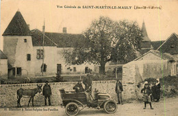 St Martin Le Mault * Vue Générale * Route * Automobile Voiture Ancienne * Villageois Et âne - Otros & Sin Clasificación