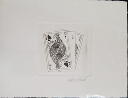 O) BELGIUM, PREUVE DATELIER, QUEEN OF HEARTS    - PLAYING CARDS, XF - Ohne Zuordnung