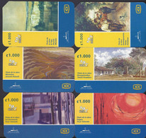 COSTA RICA PHONECARD, OBRAS COLECCIÓN MAC, SERIE PAISAJES SET, C1000 REMOTE MEMORY 2004 USED - Costa Rica