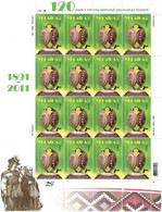 Ukraine 2011 . Ukrainians In Brasill. Sheet Of 16 Stamps.  Michel # 1162 Bg. - Ukraine