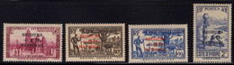 French Colonies (1941) Secours National IVORY COAST. Complete Set MNH. Scott Nos B8-11. - 1941 Secours National