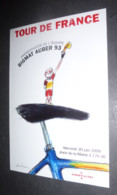 Affichette Programme "Tour De France" (vélo - Bigmat Auber) Aubervilliers - Illustration : Desclozeaux - Desclozeaux