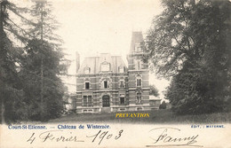 COURT-SAINT ETIENNE - Château De Wisterzée - Carte Circulé En 1903 - Court-Saint-Etienne