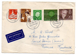 Allemagne --1961--Lettre De Berlin Pour Saint Denis (France)--composition De Timbres..cachet  BERLIN  W 11 - Briefe U. Dokumente