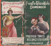 Calendario - 1909 - Piccolo - B. Domenech, Barcelona - Fosfo Glico Kola - Petit Format : 1901-20