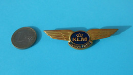 KLM (Royal Dutch Airlines) - JUNIOR PILOT Nice Large Old Pilot Wings Badge * Pilote Holland Netherlands Airline Airways - Avions