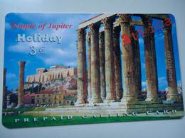 GREECE  USED PREPAID CARDS  MONUMENTS LADSCAPES - Cultura