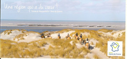 Cote D'opale--equitation Dans Les Dunes -littoral De La Manche-baie De Somme-dunes Du Marquenterre-cpm Panoramique - Nord-Pas-de-Calais