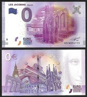 Billet Touristique 0 Euro Souvenir - 2016 - LES JACOBINS - TOULOUSE - Privatentwürfe