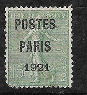 France Préoblitéré  N° 28  Neuf  ( *  )   AB/ 2ème Choix       - 1893-1947
