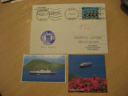 STELLA OCEANIS Cruise Ship Cover Paquebot RODOS 1981 Cancel GREECE + Image - Storia Postale