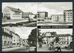 (04208) Brand-Erbisdorf - Mbk. S/w - Pkw Oldtimer / Motorrad - Gel. 1969 - DDR - VEB Bild Und Heimat Reichenbach - Brand-Erbisdorf